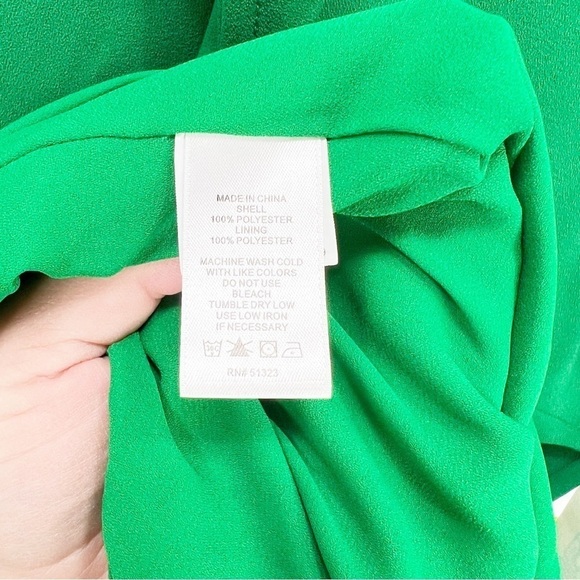 CeCe A-Line Bow Dress Green Size 2 NWT - Picture 6 of 7